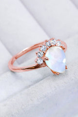 925 Sterling Silver Moonstone Ring - Kings Crown Jewel Boutique
