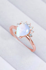 925 Sterling Silver Moonstone Ring - Kings Crown Jewel Boutique