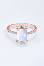 925 Sterling Silver Square Moonstone Ring - Kings Crown Jewel Boutique