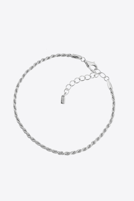 925 Sterling Silver Twisted Bracelet - Kings Crown Jewel Boutique