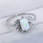 925 Sterling Silver Zircon and Opal Ring - Kings Crown Jewel Boutique