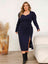 Plus Size Sweetheart Neck Split Midi Dress king-general-store-5710.myshopify.com