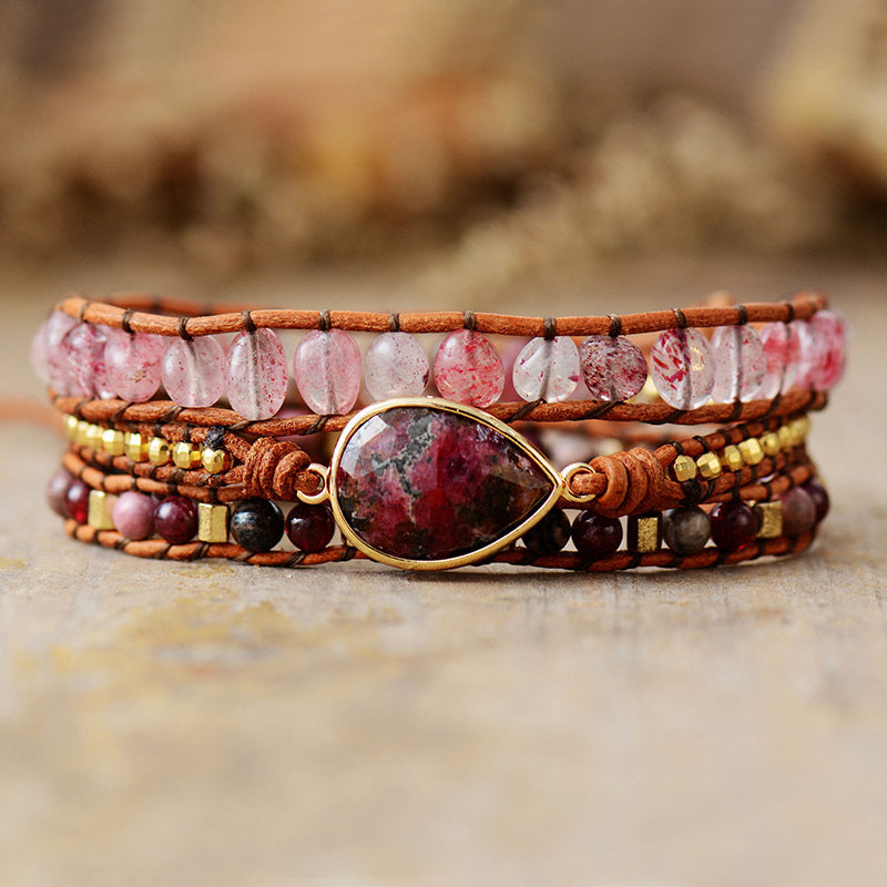 Natural Stone Layered Bracelet king-general-store-5710.myshopify.com