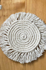 10" Macrame Round Cup Mat king-general-store-5710.myshopify.com