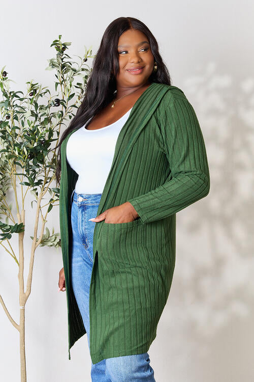 Basic Bae Full Size Ribbed Open Front Long Sleeve Cardigan king-general-store-5710.myshopify.com