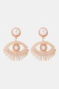 Evil Eye Shape Rhinestone Zinc Alloy Synthetic Dangle Earrings king-general-store-5710.myshopify.com