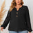 Plus Size Openwork Notched Button Front Blouse king-general-store-5710.myshopify.com