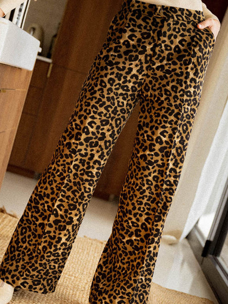 Leopard Wide Leg Pants king-general-store-5710.myshopify.com