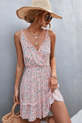 Floral Frill Trim Sleeveless Mini Dress king-general-store-5710.myshopify.com