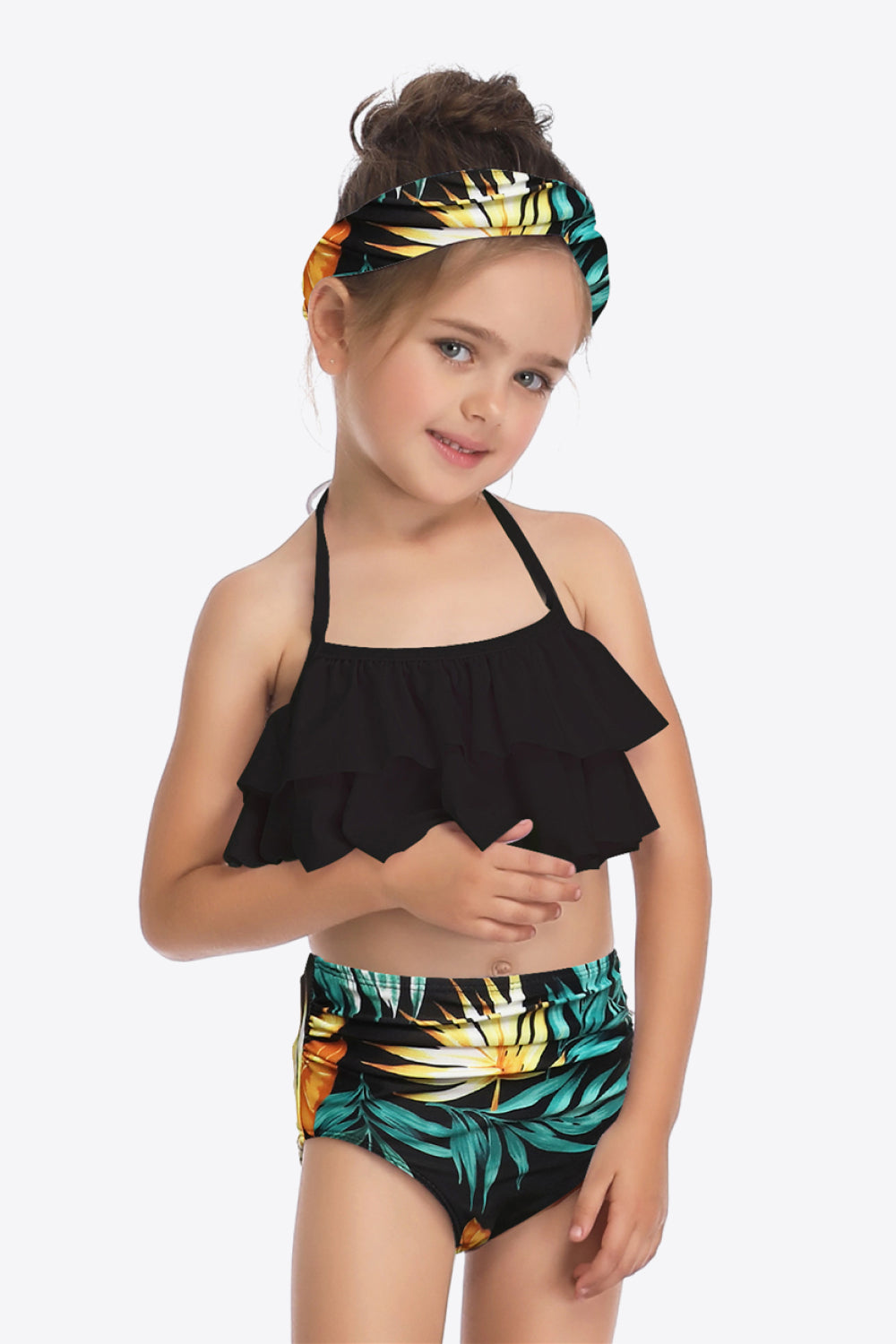 Printed Layered Halter Neck Two-Piece Swim Set king-general-store-5710.myshopify.com