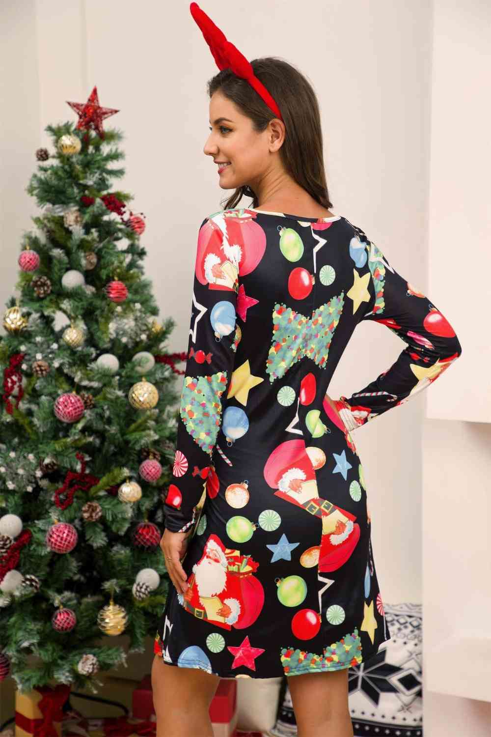 Full Size Christmas Long Sleeve Dress king-general-store-5710.myshopify.com