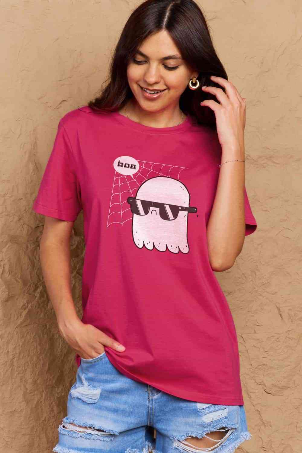 Simply Love Full Size BOO Graphic Cotton T-Shirt king-general-store-5710.myshopify.com