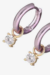 Zircon Huggie Drop Earrings king-general-store-5710.myshopify.com