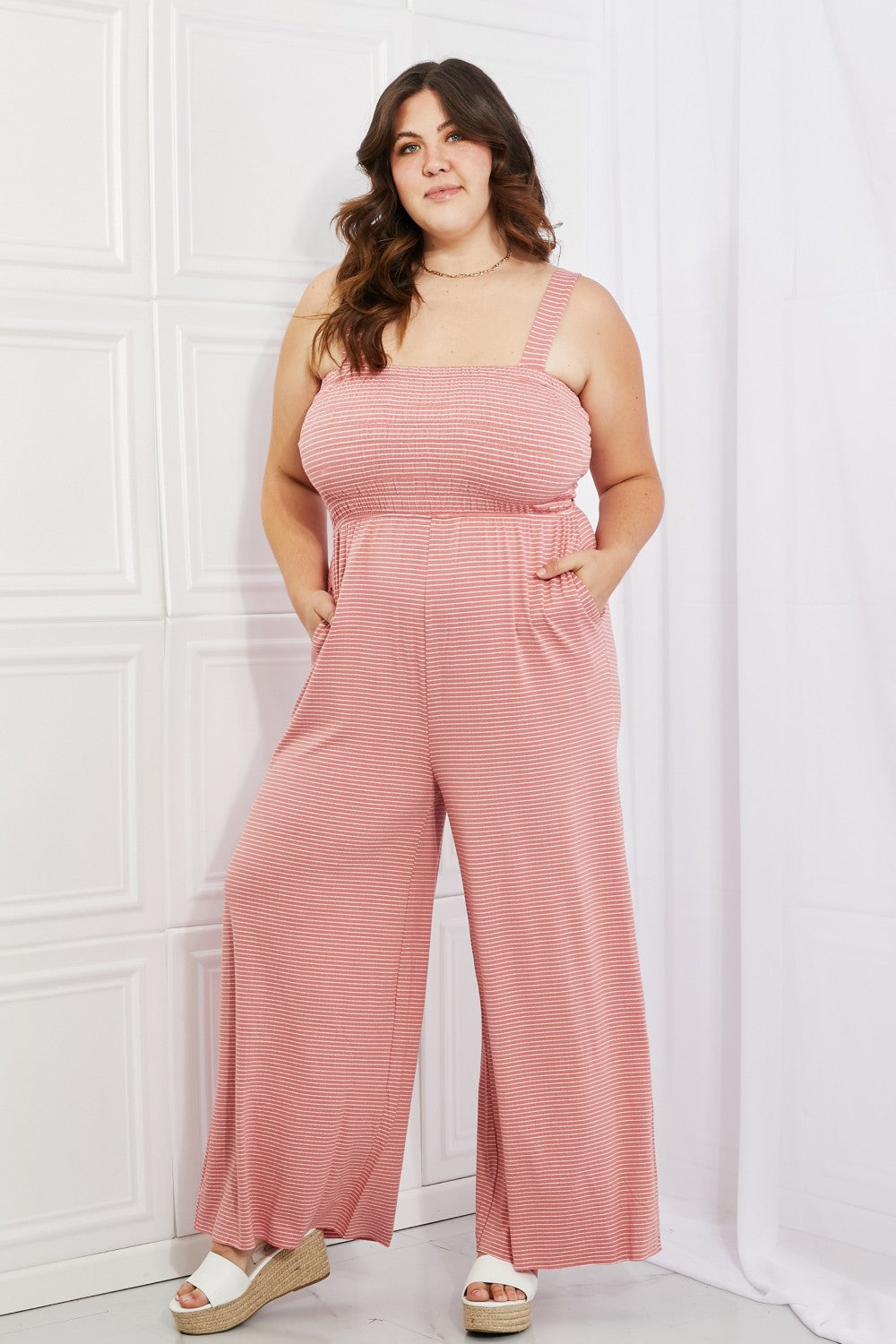 Zenana Only Exception Full Size Striped Jumpsuit king-general-store-5710.myshopify.com