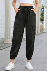 Long Tie Waist Pocketed Pants king-general-store-5710.myshopify.com