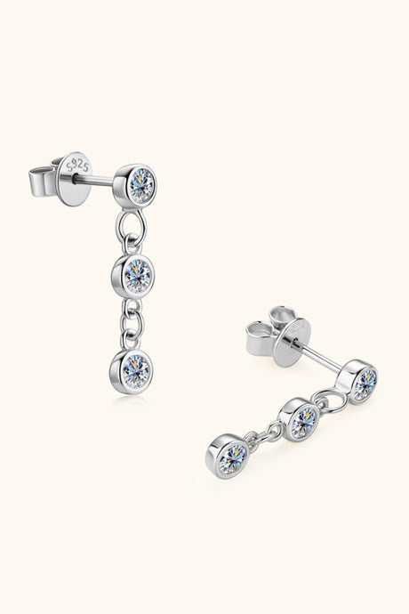 Moissanite 925 Sterling Silver Drop Earrings king-general-store-5710.myshopify.com