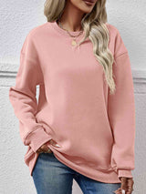 Round Neck Long Sleeve Sweatshirt king-general-store-5710.myshopify.com