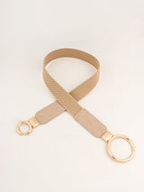 Double Ring Buckle Elastic PU Belt king-general-store-5710.myshopify.com