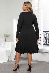 Long Sleeve Cutout Detail Dress king-general-store-5710.myshopify.com