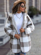 Plaid Open Front Hooded Coat king-general-store-5710.myshopify.com