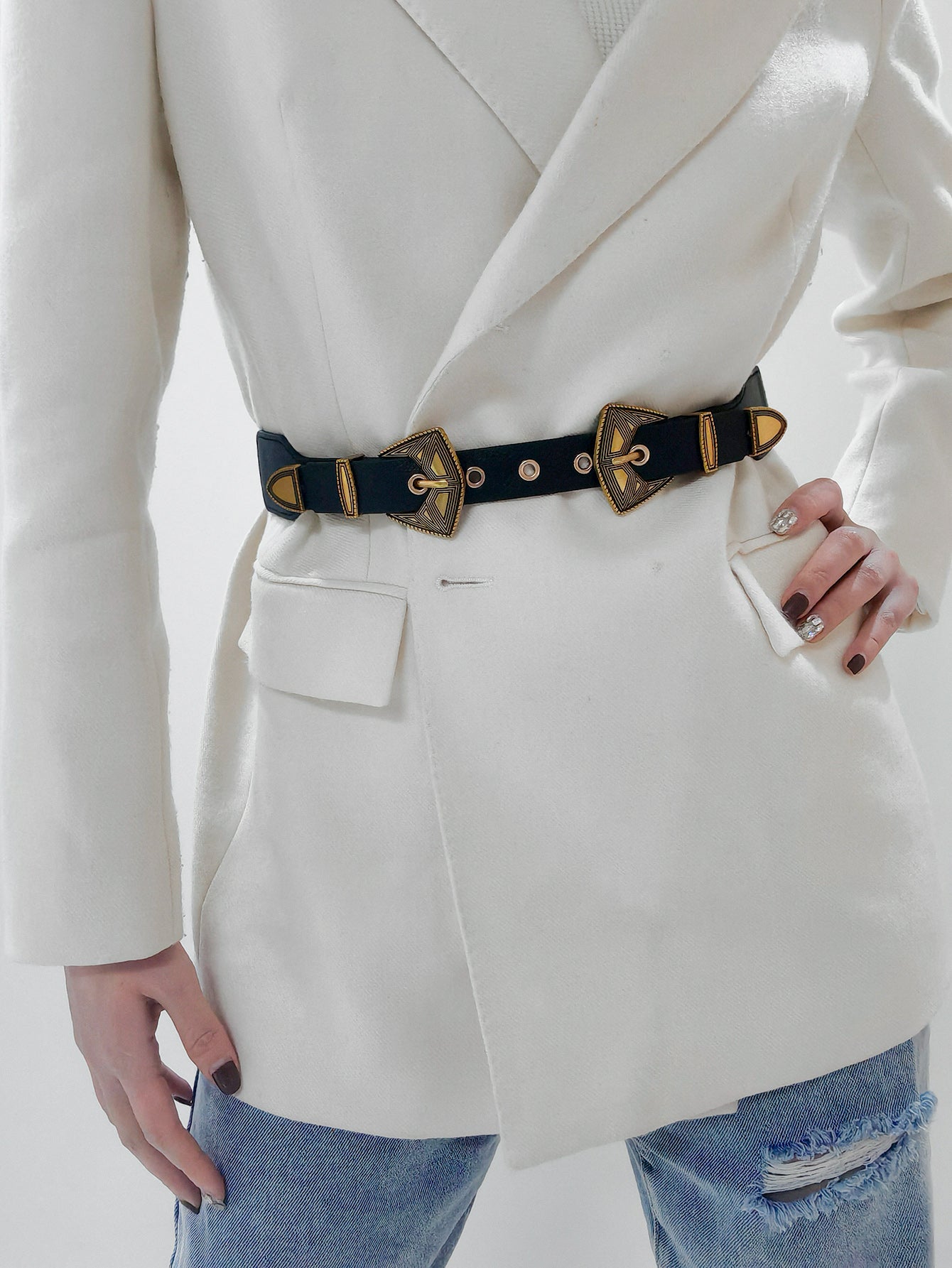 Double Buckle PU Leather Belt king-general-store-5710.myshopify.com