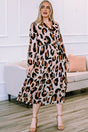 Plus Size Leopard Print Surplice Neck Long Sleeve Midi Dress king-general-store-5710.myshopify.com