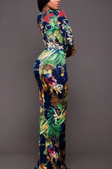Printed Plunge Neck Leg Split Maxi Dress king-general-store-5710.myshopify.com