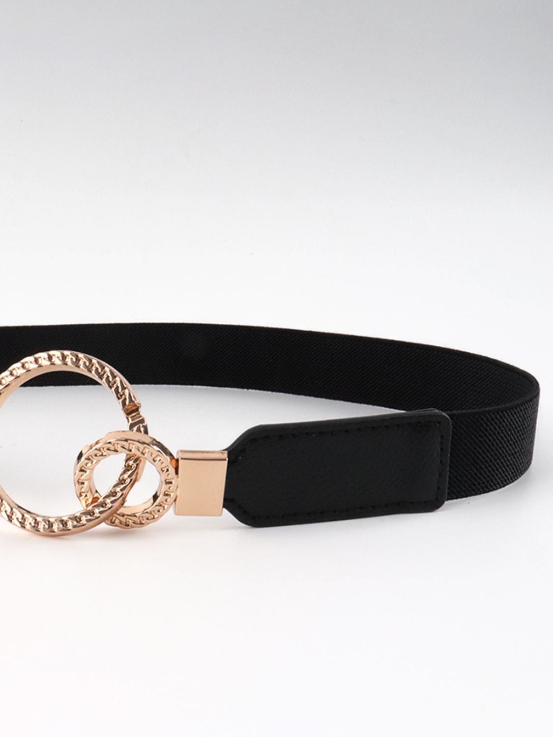 Double Ring Buckle Elastic PU Belt king-general-store-5710.myshopify.com