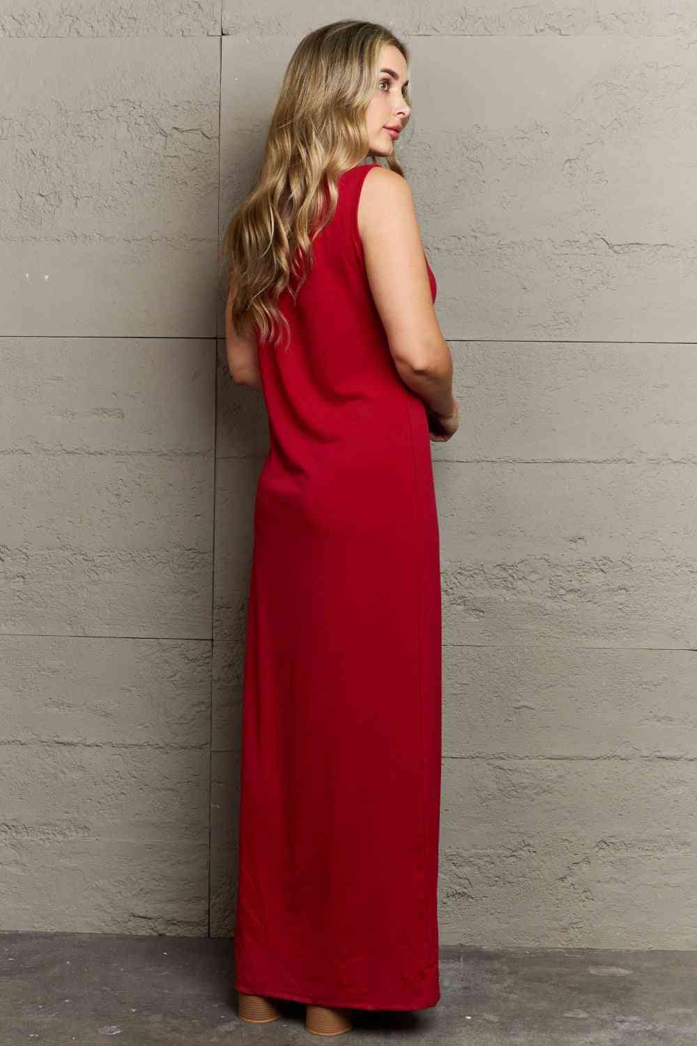 Plus Size Scoop Neck Maxi Tank Dress king-general-store-5710.myshopify.com