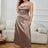 Plus Size Lace-Up Spaghetti Strap Split Night Dress king-general-store-5710.myshopify.com