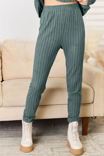 Basic Bae Full Size Notched Long Sleeve Top and Pants Set king-general-store-5710.myshopify.com