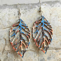 Leaf Shape Wooden Dangle Earrings king-general-store-5710.myshopify.com