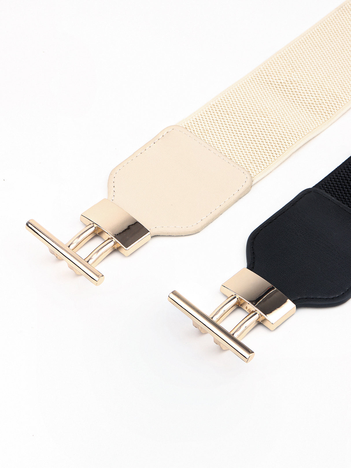 PU Elastic Wide Belt with Alloy Buckle king-general-store-5710.myshopify.com