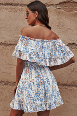 Floral Off-Shoulder Ruffle Hem Dress king-general-store-5710.myshopify.com