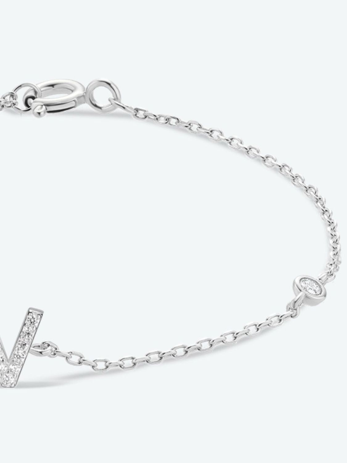 V To Z Zircon 925 Sterling Silver Bracelet king-general-store-5710.myshopify.com