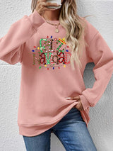 FELIZ NAVIDAD Round Neck Drop Shoulder Sweatshirt king-general-store-5710.myshopify.com