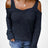 Long Sleeve Cold Shoulder Sweater king-general-store-5710.myshopify.com