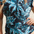 Plus Size Botanical Print Zip-Up One-Piece Swimsuit king-general-store-5710.myshopify.com