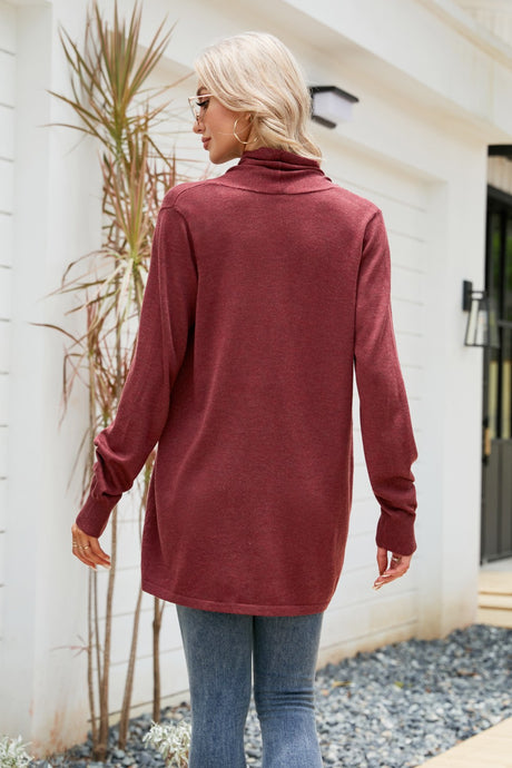 Open Front Long Sleeve Longline Cardigan king-general-store-5710.myshopify.com