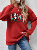 LIVE CHRISTMAS Drop Shoulder Round Neck Sweatshirt king-general-store-5710.myshopify.com