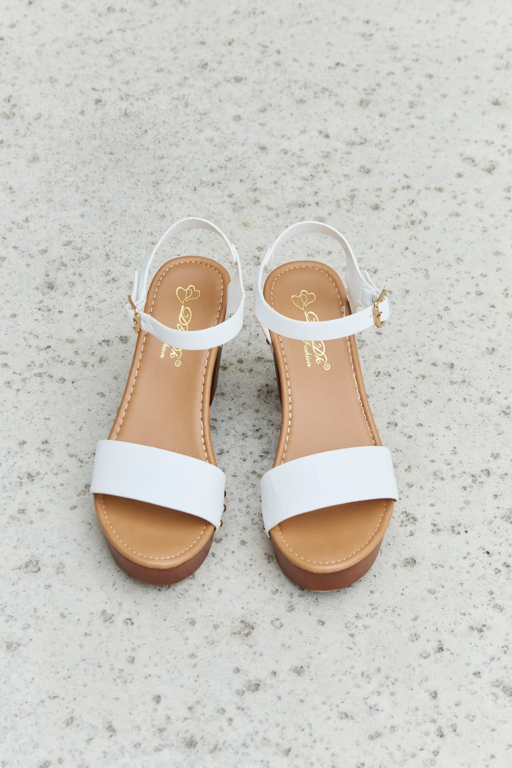 DDK Time After Time Wooden Platform Strap Heels king-general-store-5710.myshopify.com