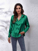 Collared Neck Buttoned Long Sleeve Shirt king-general-store-5710.myshopify.com