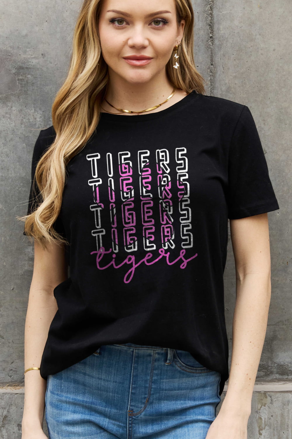 Simply Love Full Size TIGERS Graphic Cotton Tee king-general-store-5710.myshopify.com