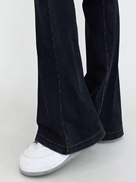 Wide Waistband Bootcut Jeans with Pockets king-general-store-5710.myshopify.com