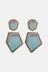 Geometrical Shape Zinc Alloy Frame Resin Dangle Earrings king-general-store-5710.myshopify.com