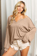 BiBi Exposed Seam Long Sleeve Top king-general-store-5710.myshopify.com