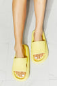 MMShoes Arms Around Me Open Toe Slide in Yellow king-general-store-5710.myshopify.com