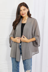 Melody Just Breathe Full Size Chiffon Kimono in Grey king-general-store-5710.myshopify.com