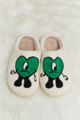 Melody Love Heart Print Plush Slippers king-general-store-5710.myshopify.com