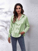 Collared Neck Buttoned Long Sleeve Shirt king-general-store-5710.myshopify.com